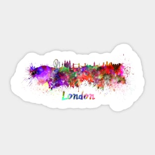 London skyline in watercolor Sticker